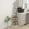 Best Five-Tier Corner Shelf - White - Image 8