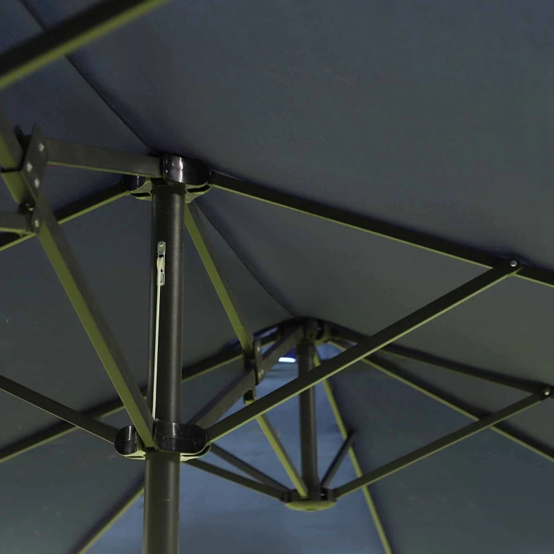 Best Double-side Umbrella Parasol, Φ2.7x4.6Wx2.4H m-Blue - Image 8