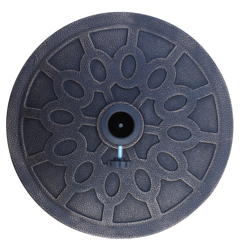 Best 13kg Resin Umbrella Stand Holder, Garden Parasol Base for 38mm or 48mm Outdoor Umbrella Poles, Bronze Tone - Image 14