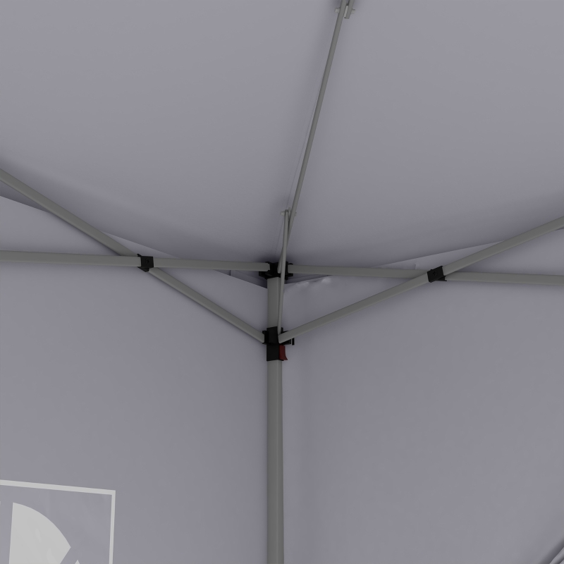 Best 3 x 3m Pop Up Gazebo, Wedding Party Canopy Tent Marquee with Carry Bag and Windows, White - Image 8