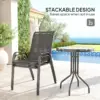 Best Three-Piece Outdoor Garden Set - Black - Image 5