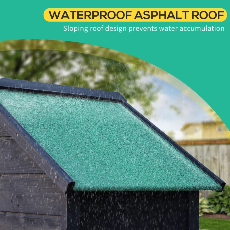 Best Garden Shed 4-Tier Wooden Garden Outdoor Shed 3 Shelves Utility Gardener Cabinet Lockable 2 Doors - Grey - Image 5