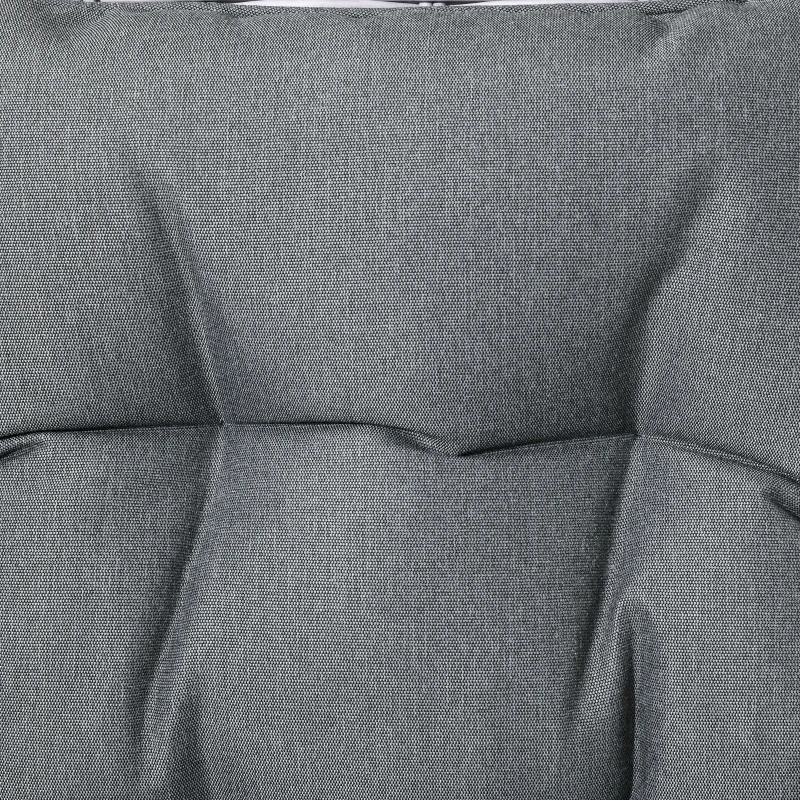 Best Garden PE Rattan Dining Sofa Set, Outdoor 4 Seater Wicker Furniture, High Back Chairs with Cushions, Tempered Glass Coffee Table for Patio, Mixed Grey - Image 8