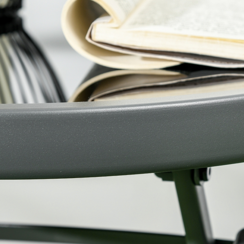 Best Three-Piece Garden Seat Set, with Glass-Top Table - Light Grey - Image 9