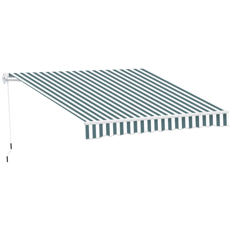 Best Retractable Awning, 2.5x2 m-Dark Green/White