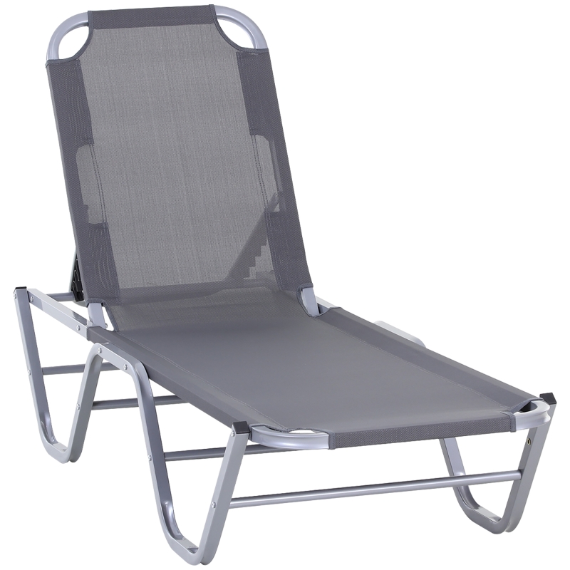 Best Sun Lounger Relaxer Recliner w/ 5-Position Adjustable Backrest Pool Sun Bathing - Image 11
