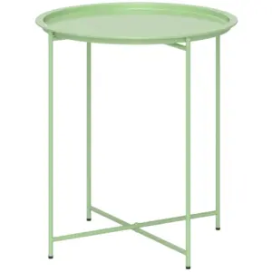 Best Steel Removable Tray Top Garden Table - Green