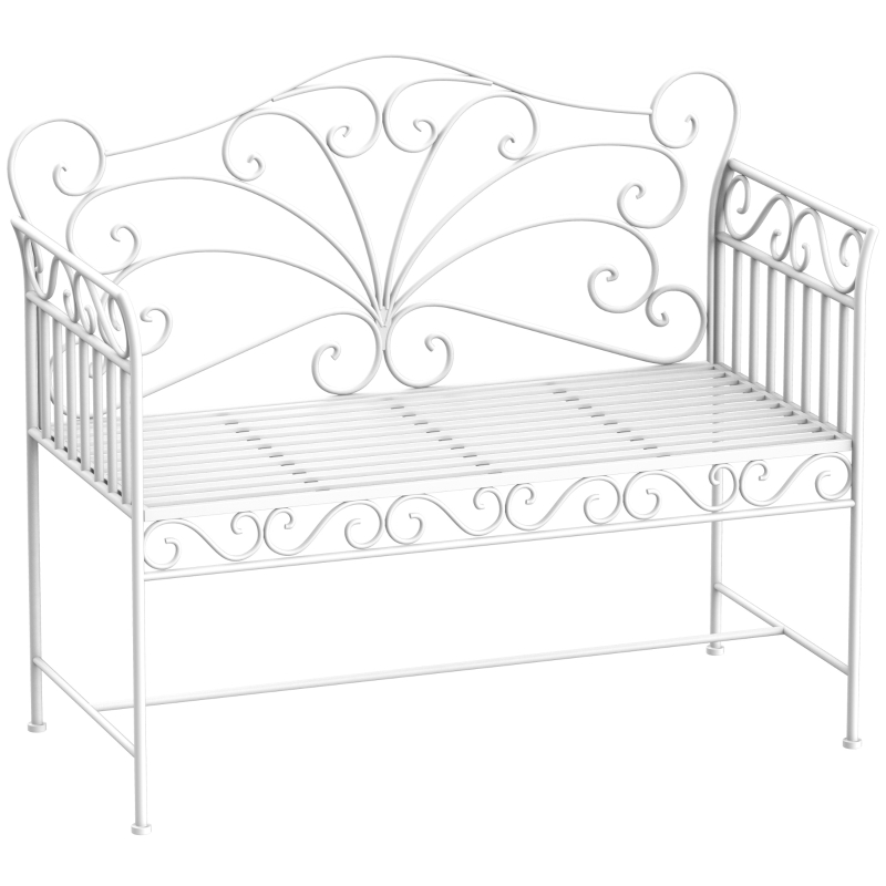 Best Heavy-Duty Garden Bench-White - Image 11