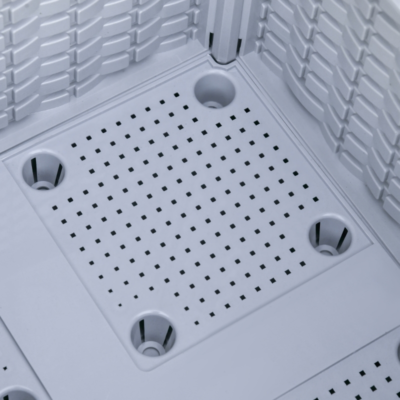 Best 40cm x 40cm x 44cm Set of 2 26L Garden Raised Bed Elevated Patio Flower Plant Planter Box PP Vegetables Planting Container, Grey - Image 9