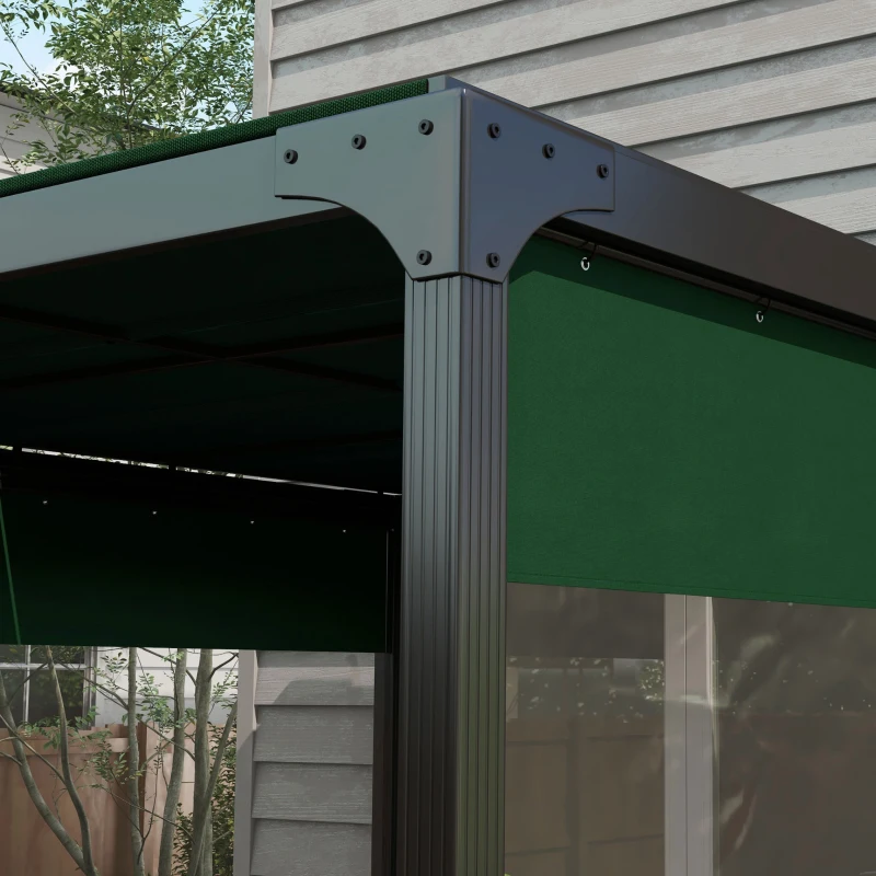 Best Set of Two 3 x 2m Replacement Pergola Panels - Green - Image 7