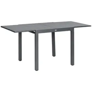 Best Aluminium and Steel Expanding Six-Seater Garden Table - Grey