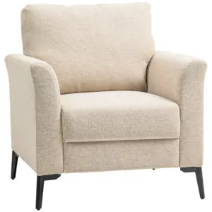 Best Linen-Look Armchair - Beige