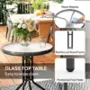 Best Three-Piece Outdoor Garden Set - Black - Image 7