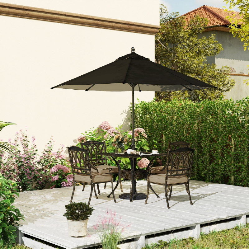 Best Five-Piece Cast Aluminium Garden Dining Set - Bronze Tone - Image 10