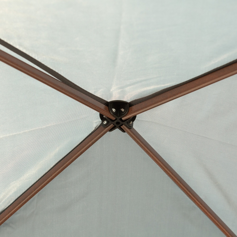 Best 3 x 3(m) Pop Up Gazebo, Double-roof Garden Tent with Netting and Carry Bag, Party Event Shelter for Outdoor Patio, Dark Grey - Image 10