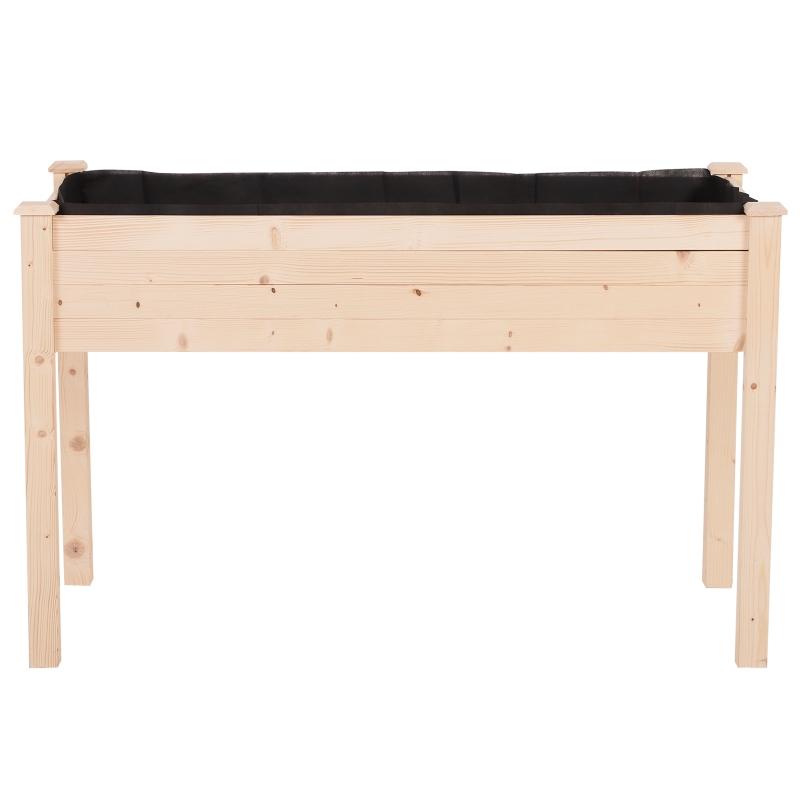 Best Garden Wooden Planters, Non-Woven Fabric, Rectangular Raised Bed,Fir Wood,Indoor/Outdoor, 122.5Lx56.5Wx76H cm - Image 10