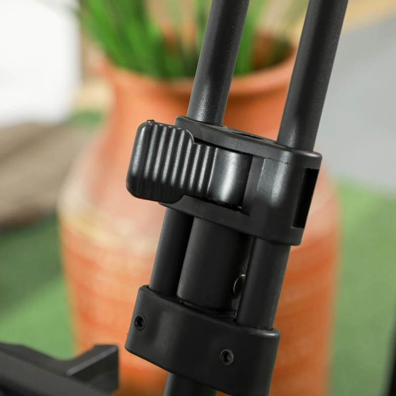 Best Folding Trolley Cart Storage Wagon Beach Trailer 4 Wheels with Handle Overhead Canopy Cart Push Pull for Camping, Grey - Image 8