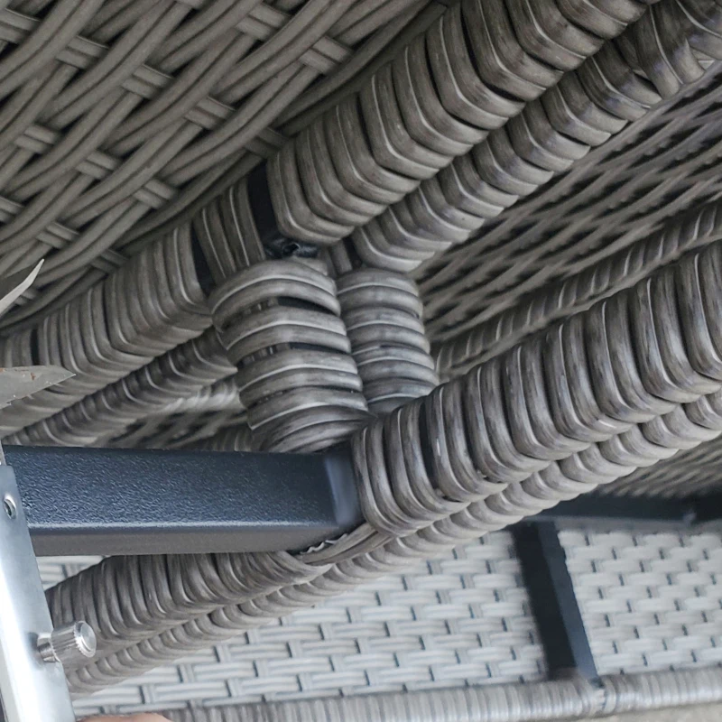 Best Outdoor PE Rattan Sun Lounger, Multi-position Backrest Adjustable Single Recliner Sunbed Daybed with Removeable & Washable Cushion, for Patio, Garden, Dark Grey - Image 7