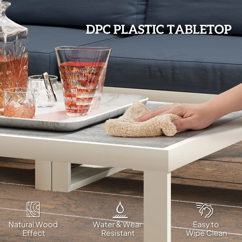 Best Four-Piece L Shaped Garden Furniture Set with 5-Level Adjustable Lounger - Grey - Image 7