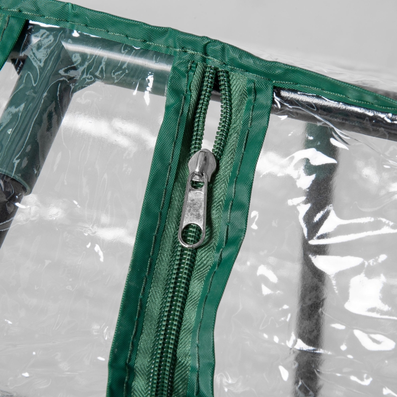 Best Mini Greenhouse Portable Flower Planter Vegetable Grow House for Garden Backyard with Zipped Windows, 120 x 60 x 60 cm, Clear - Image 9