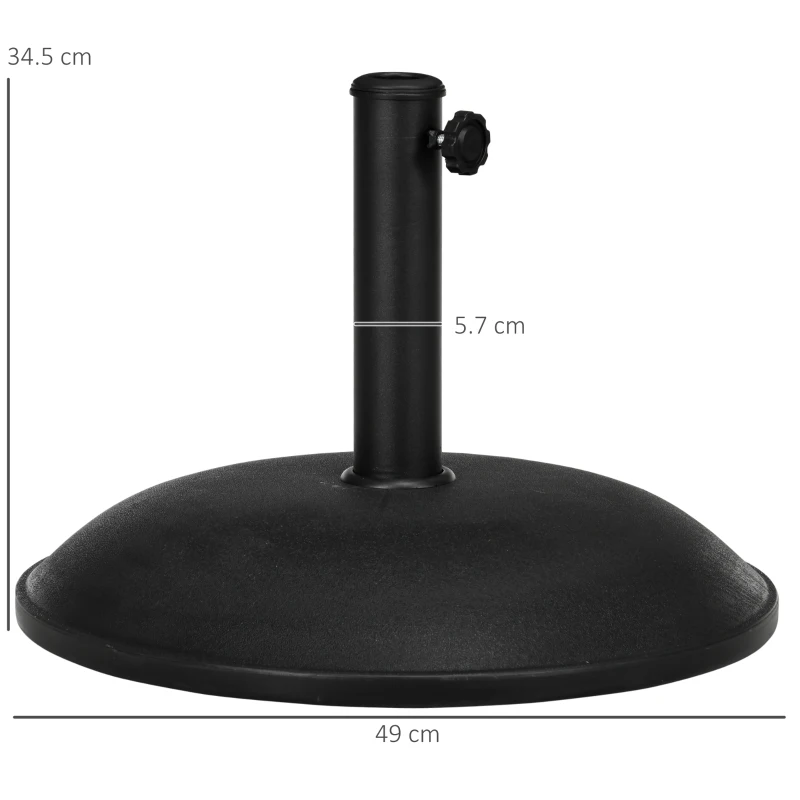 Best Heavy Duty Cement Parasol Base 20kg Round Patio Umbrella Stand Garden Outdoor Shade Holder - Image 3