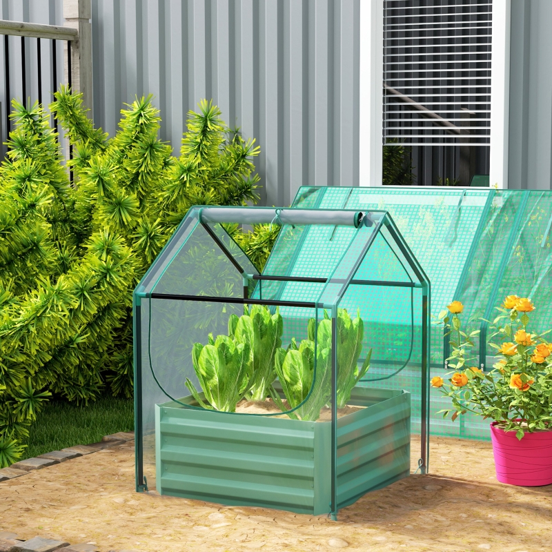 Best 61 x 61cm Garden Planter Bed, with Cover - Green - Image 10