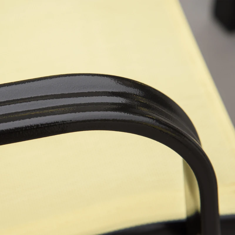 Best Set of Four Stackable Mesh Seat Chairs - Beige - Image 8