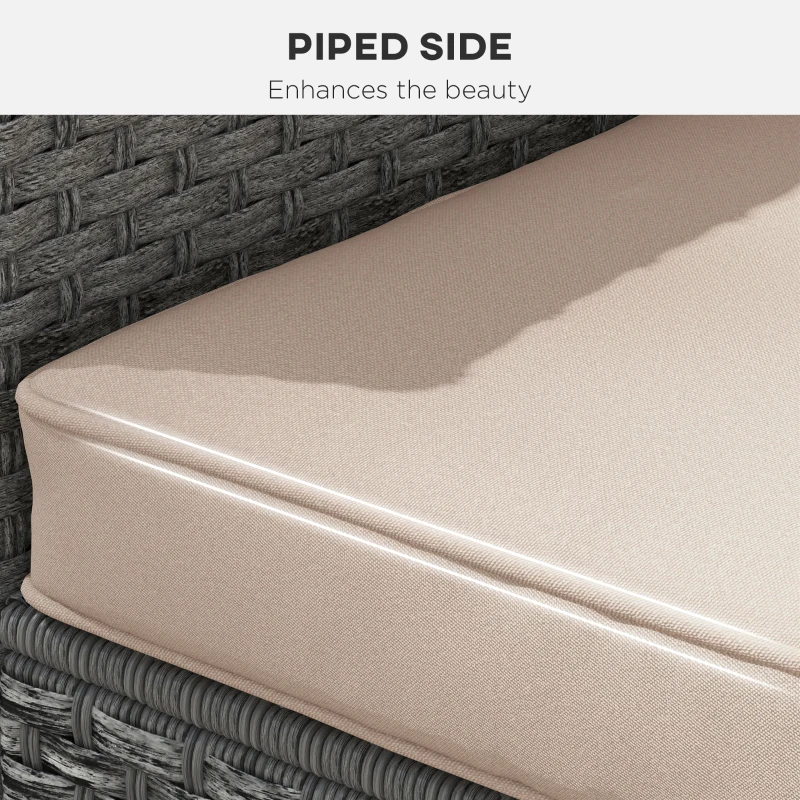 Best Seat and Back Padded Cushion Set - Beige - Image 5