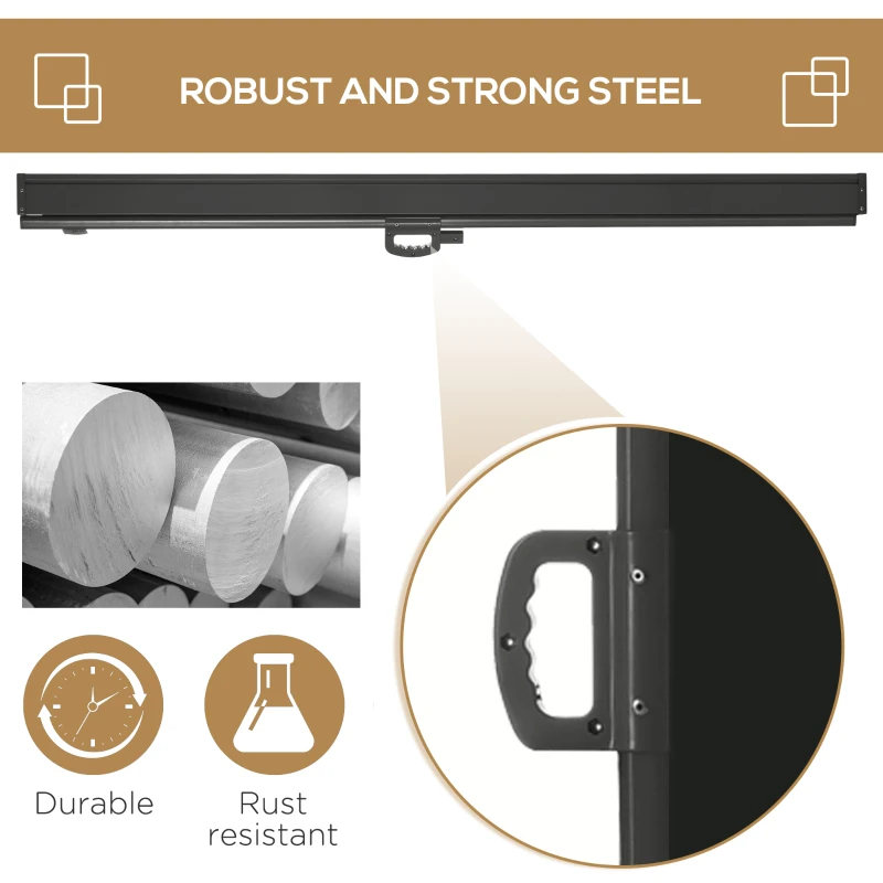 Best Retractable Sun Side Awning Screen Fence Patio Garden Wall Balcony Screening Panel Outdoor Blind Privacy Divider (3x2M, Black) - Image 5