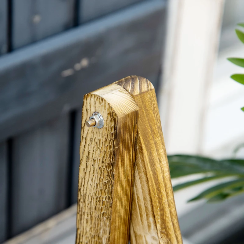 Best Wooden Folding Flower Pot Stand 3 Tier Garden Planter Display Ladder Gardener Storage Shelves Rack Herb Holder (100L x 37W x 93H cm) - Image 8