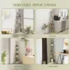 Best Five-Tier Corner Shelf - White/Wood-Effect - Image 6