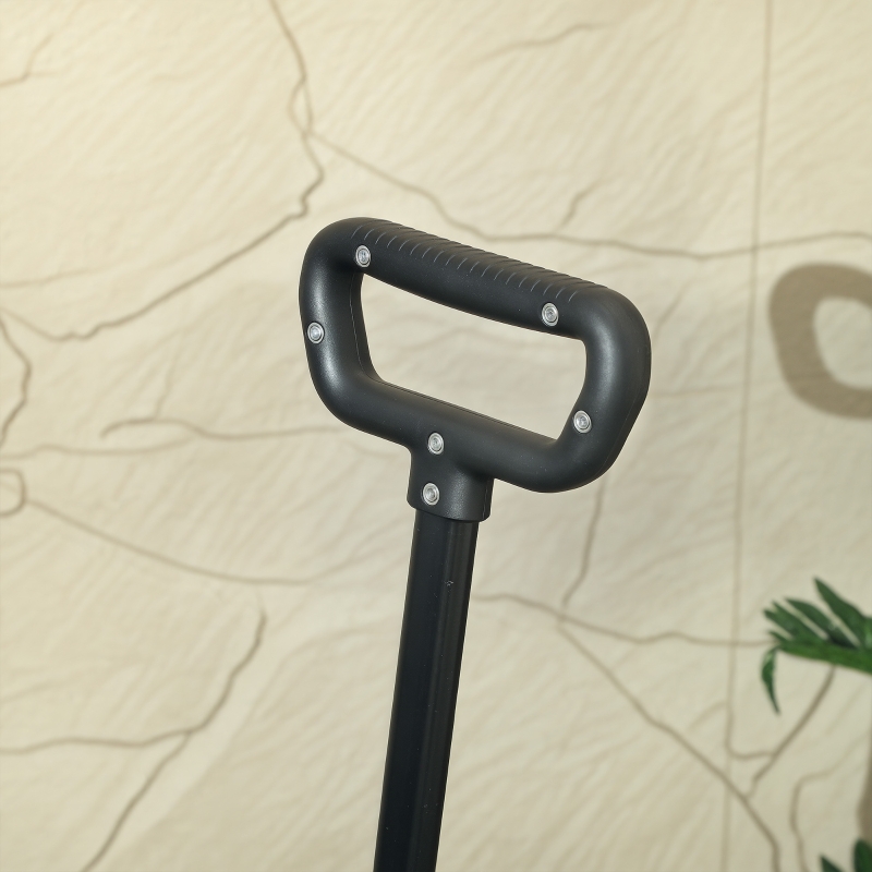 Best Folding Trolley on Wheels, 150L Collapsible Wagon Festival Trolley Cart with Openable Sides, Adjustable Handle and Brakes for Shopping Camping Beach and Garden, Black - Image 9