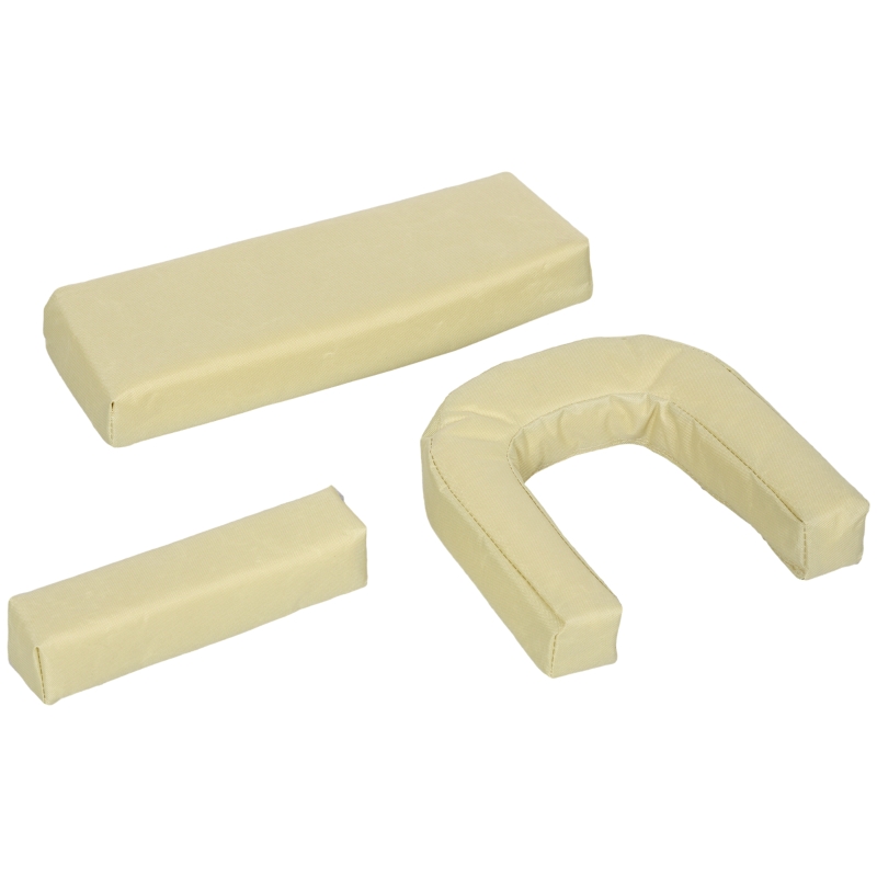 Best Outdoor Folding Sun Lounger Set of 2 with Face Hole, 4 Level Adjustable Backrest Reclining Garden Lounger, Garden Recliner Sunbed with 600 D Oxford Cloth Seat and Pillow for Beach, Beige - Image 9