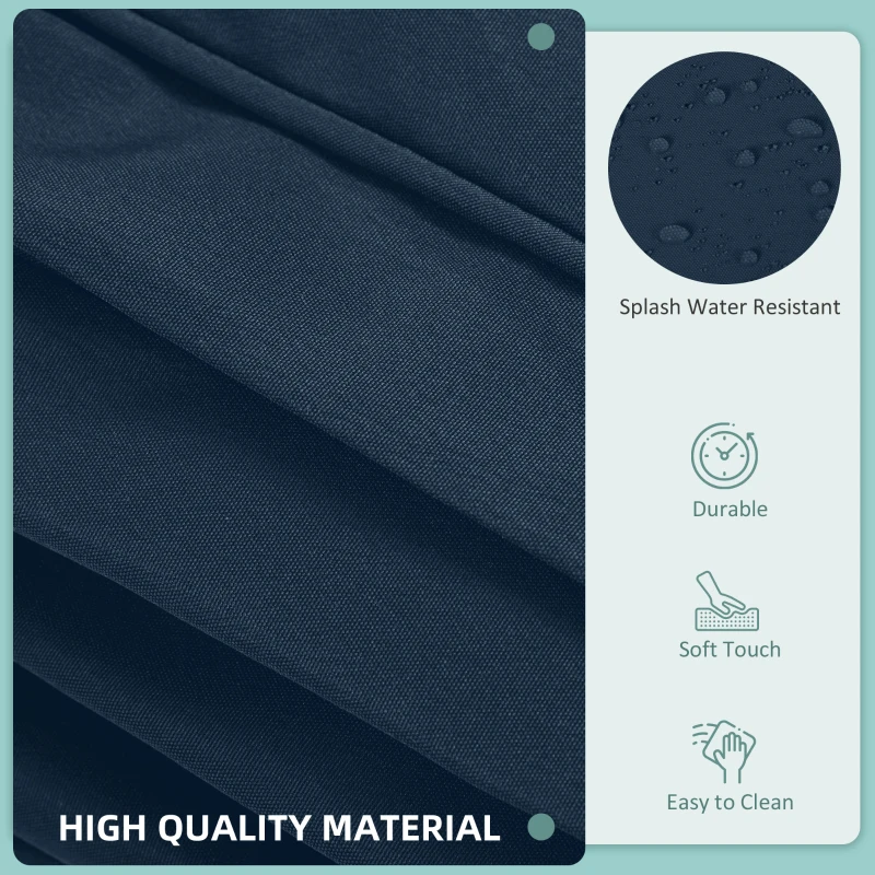 Best Garden Rattan Sofa Cushion Polyester Cover Replacement Outdoor- No Cushion Included, Blue - Image 5