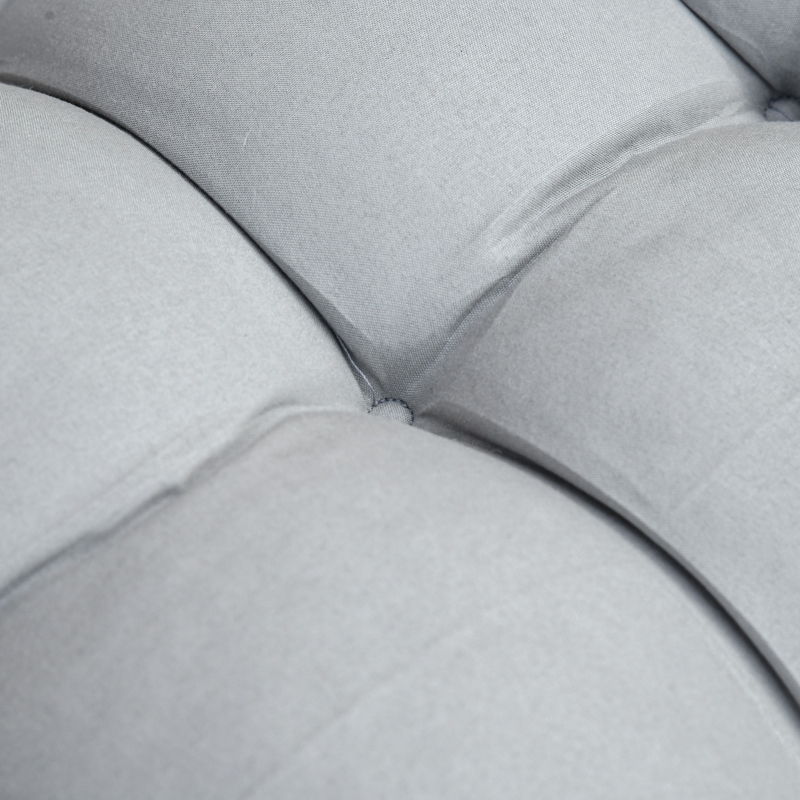 Best 2pc Reclining Zero Gravity Sun Loungers ,Folding Chaise Lounge Chair with Cushions, Light Grey - Image 11