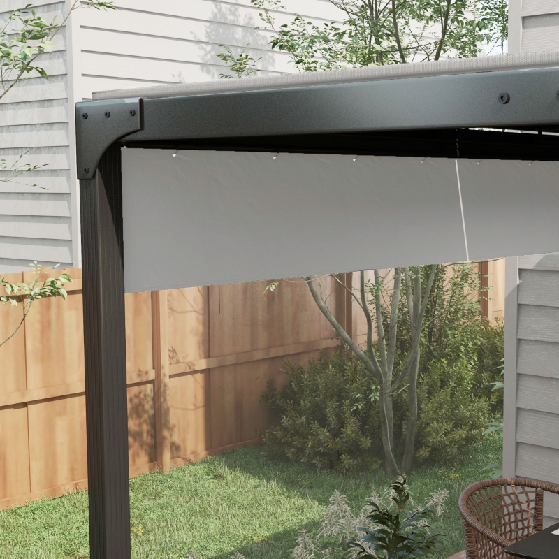 Best Set of Two 3 x 2m Replacement Pergola Panels - Grey - Image 9