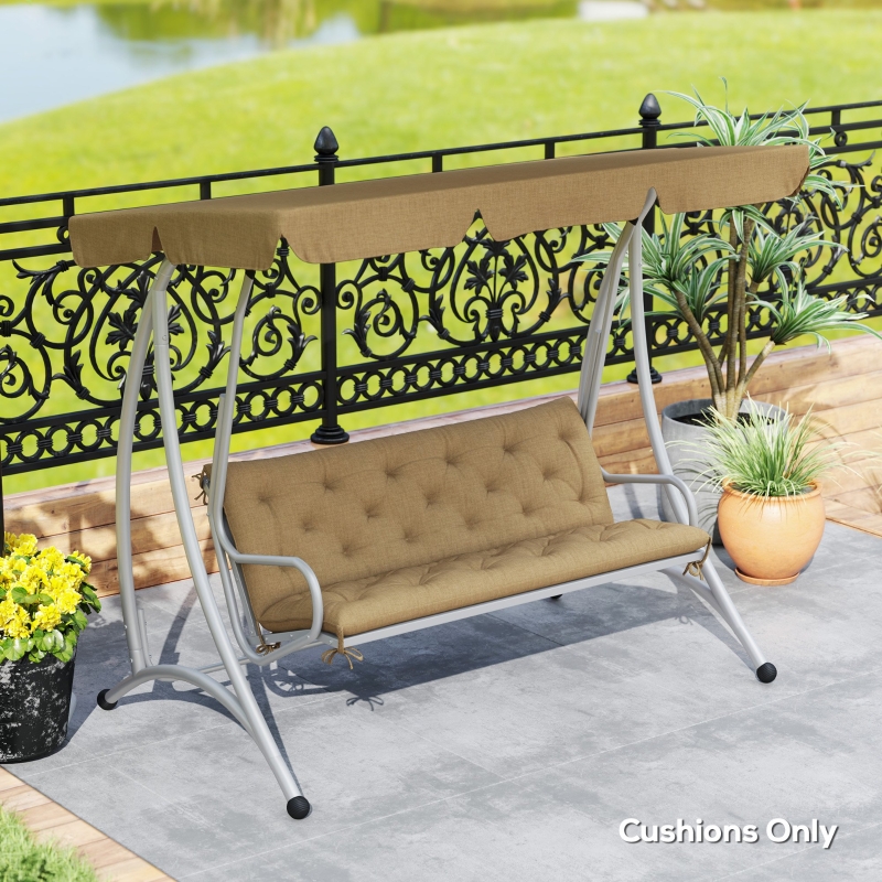 Best Three-Seater Bench Cushion - Khaki - Image 10