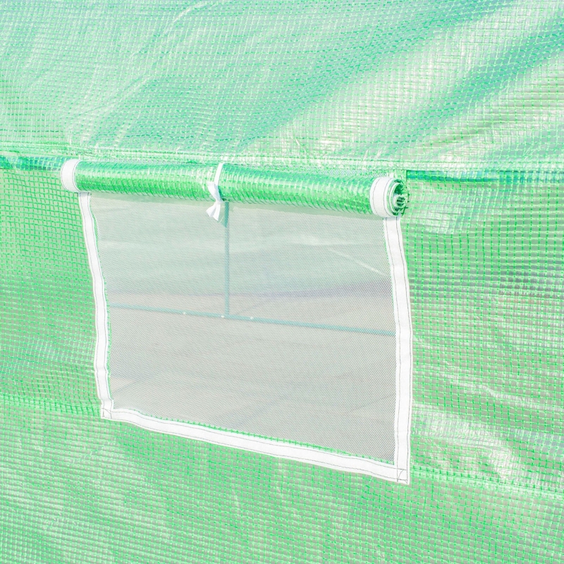Best Polytunnel Greenhouse with Windows and Door, Walk in Greenhouse for Garden, Backyard (6 x 3 M) - Image 9
