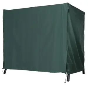 Best 152 x 177cm Three-Seater Swing Chair Protective Cover Green