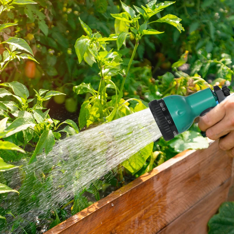 Best Retractable Hose Reel Wall Mounted, 20+2m Garden Hose Pipe Reel with Lock, Auto Rewind, 7 in 1 Spray Nozzle, Includes Wall Fixings, 180° Swivel, Outdoor Watering, Light Grey - Image 8