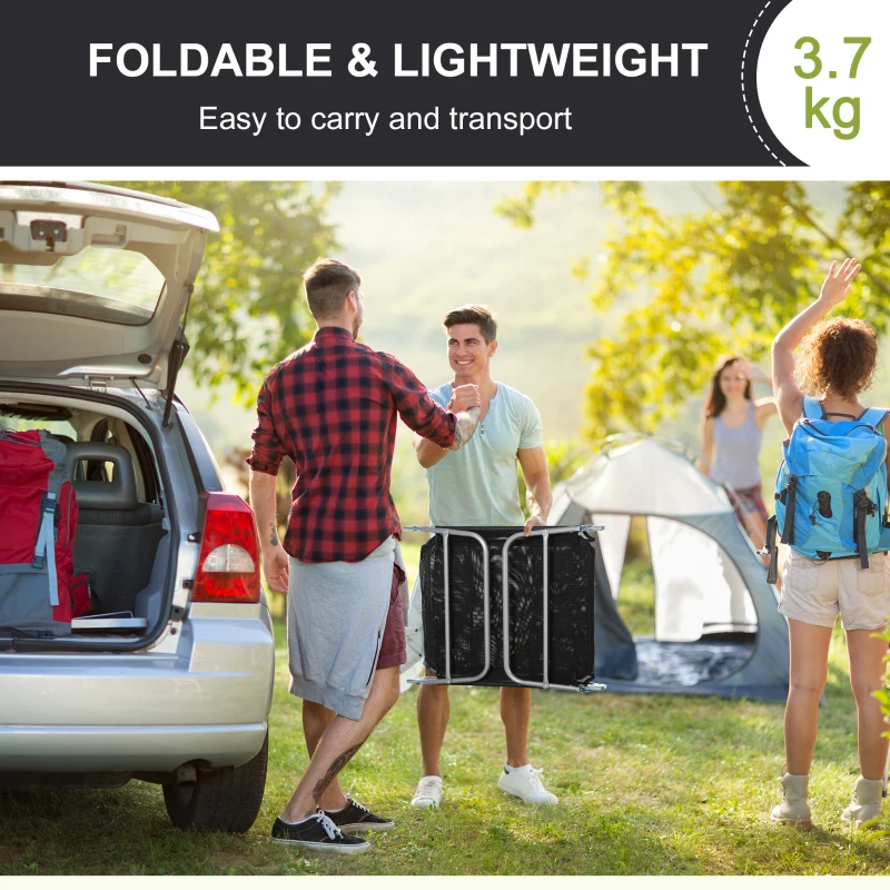 Best Outdoor Foldable Sun Lounger, Adjustable Backrest Garden Recliner Sun Lounger Chair with Headrest Pillow, Black - Image 6