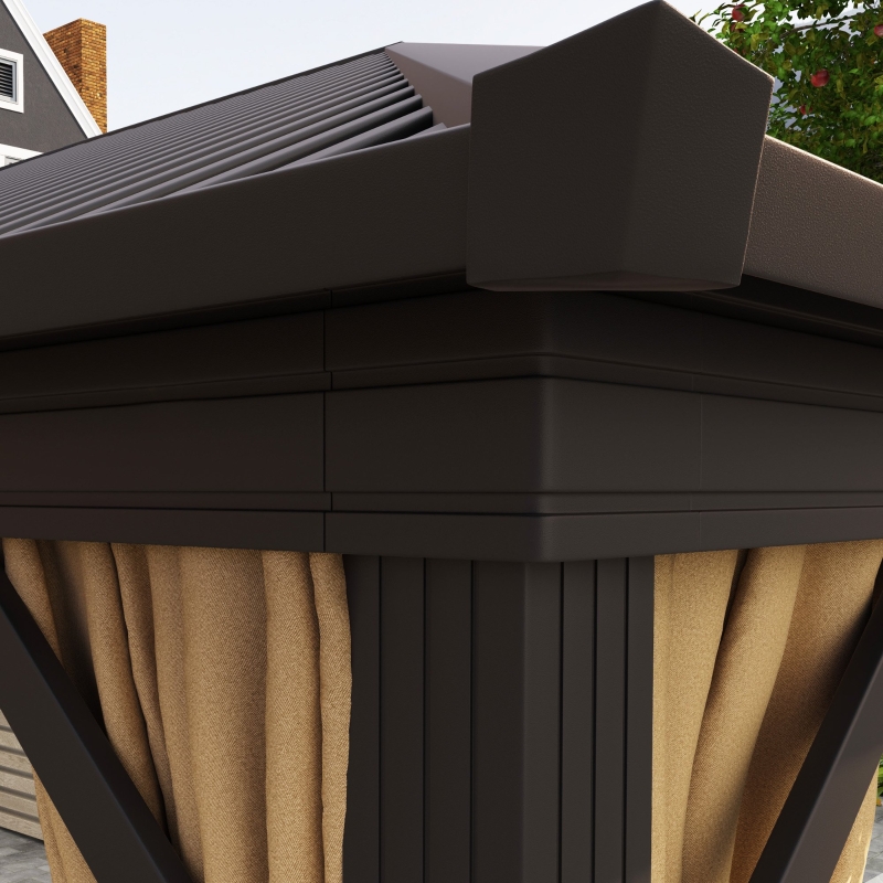 Best 3.6 x 3(m) Aluminium Frame Hardtop Gazebo, with Accessories - Image 9