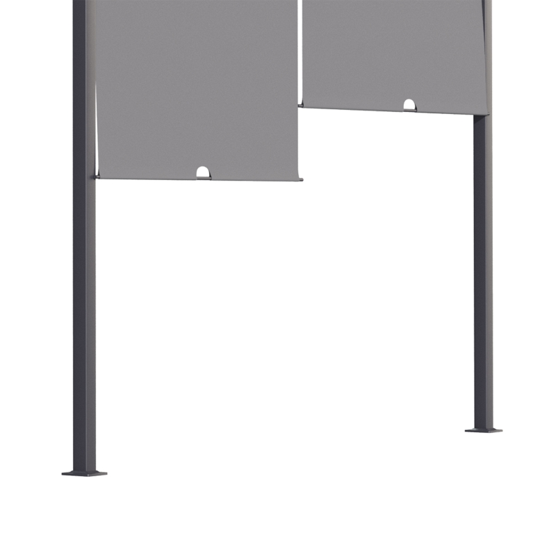 Best 3(m) x 4m Metal Pergola with LED Lights, Outdoor Garden Pergola with Sliding Roof, Solar Powered, for BBQ, Lawn, Dark Grey - Image 7