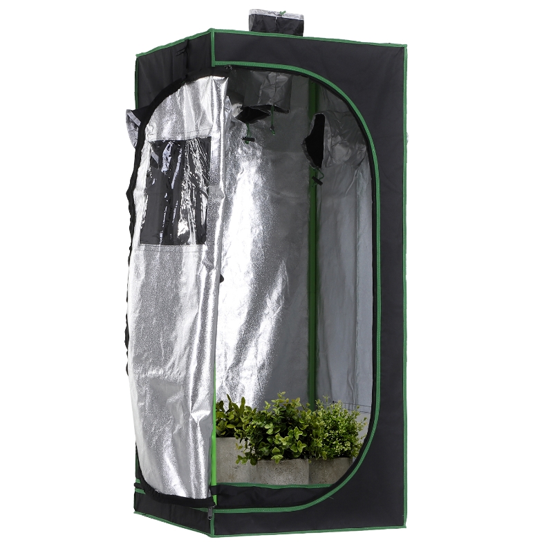 Best Grow Tent Reflective Mylar Hydroponic with Adjustable Vents and Floor Tray for Indoor Plant Growing, 60 x 60 x 140 cm (24.5" x 24.5" x 55") - Image 11