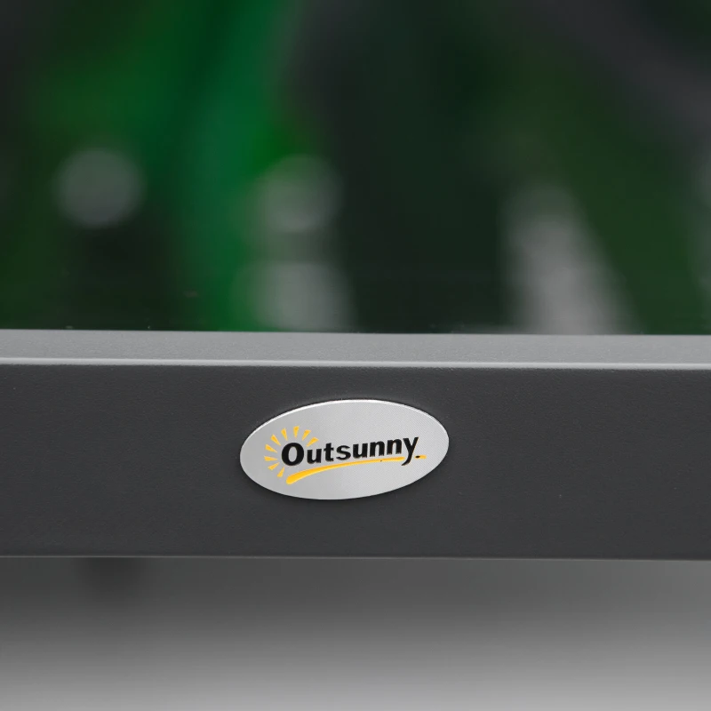 Best 4 Piece L-shaped Garden Furniture Set 8-Seater Aluminium Outdoor Dining Set Conversation Sofa Set w/ Bench, Dining Table & Cushions, Grey - Image 8