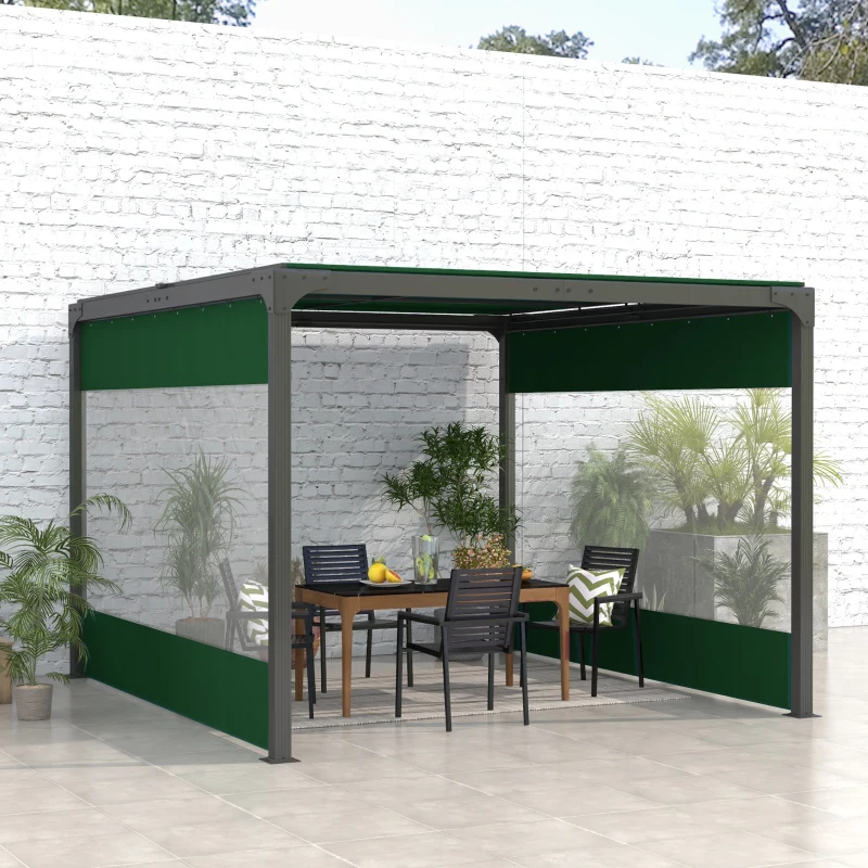 Best Set of Two 3 x 2m Replacement Pergola Panels - Green - Image 2