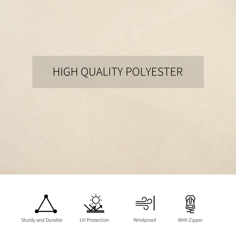 Best Replacement Gazebo Curtains, 4-Panel Gazebo Side Panels Only, for 3 x 3 (M) Gazebos or Pergolas, Hooks/C-Rings Included, Beige - Image 5