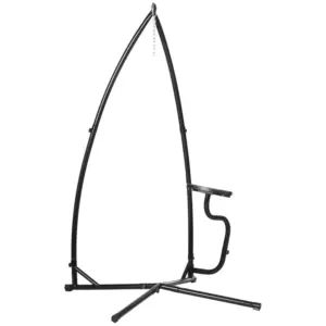 Best Hammock Chair Stand Only Construction Heavy Duty Metal C-Stand for Hanging Hammock Chair Porch Swing Indoor or Outdoor Use