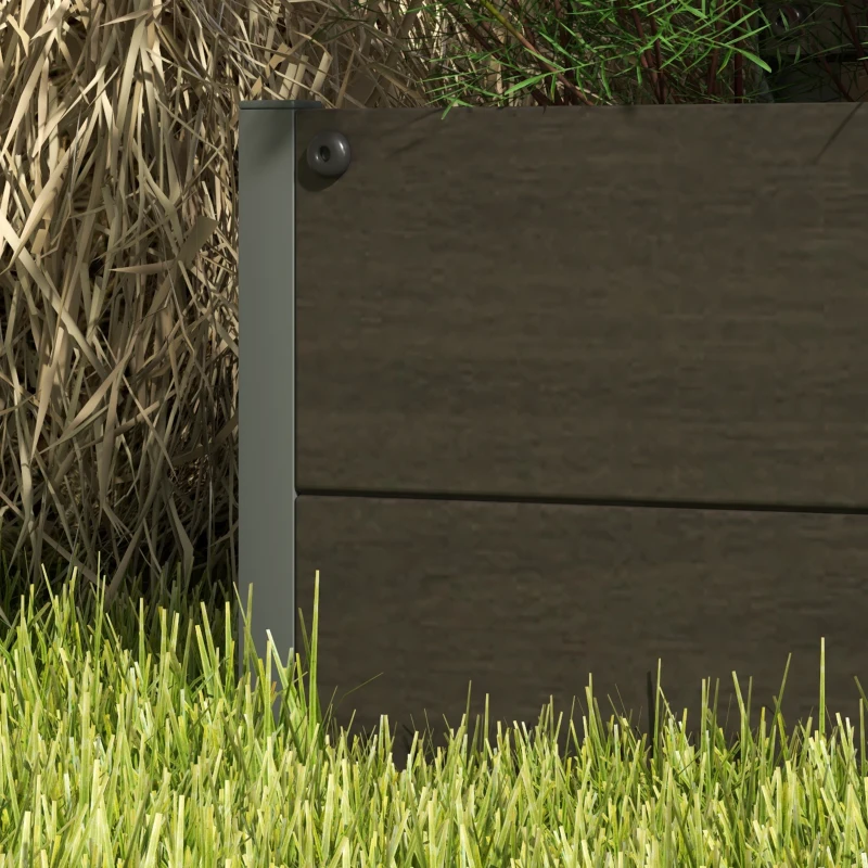 Best Raised Bed for Garden, Planter with Trellis for Climbing Plants, Vines, Planter Box with Drainage Gap, Black - Image 7