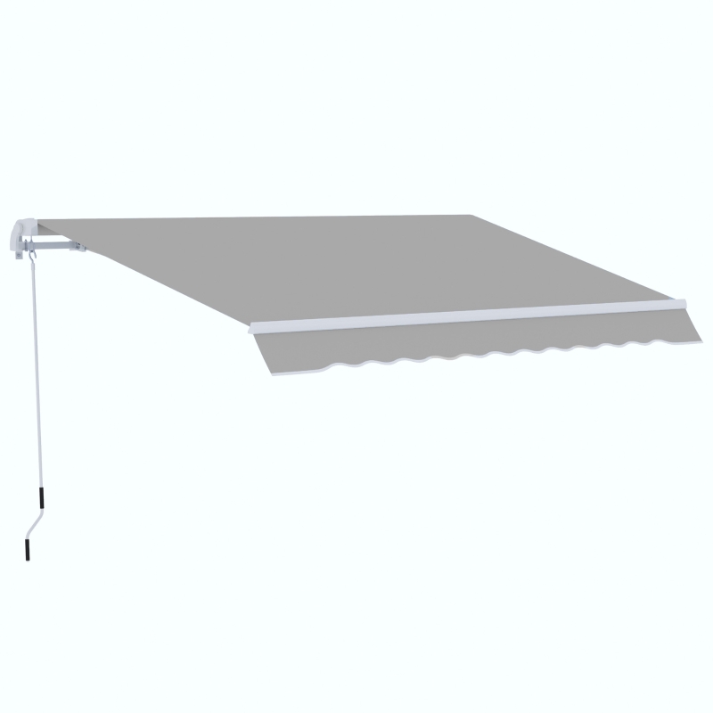 Best Garden Patio Manual Awning Canopy Sun Shade Shelter Retractable 4 Size 5 Colour